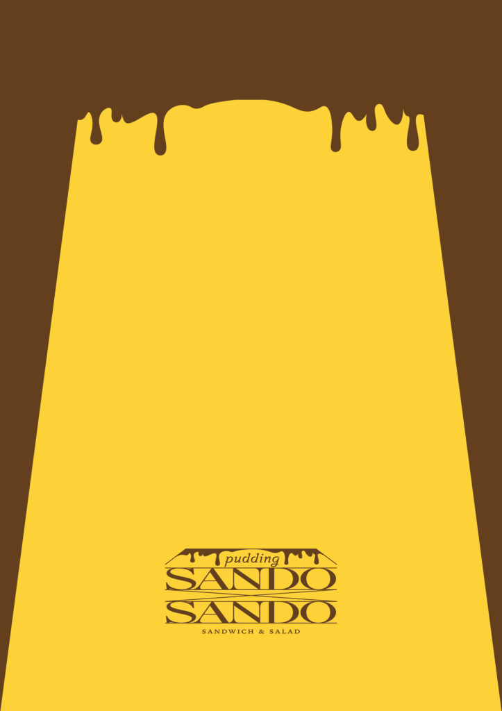 SANDO × SANDO｜プリン用ポスターグラフィックデザイン