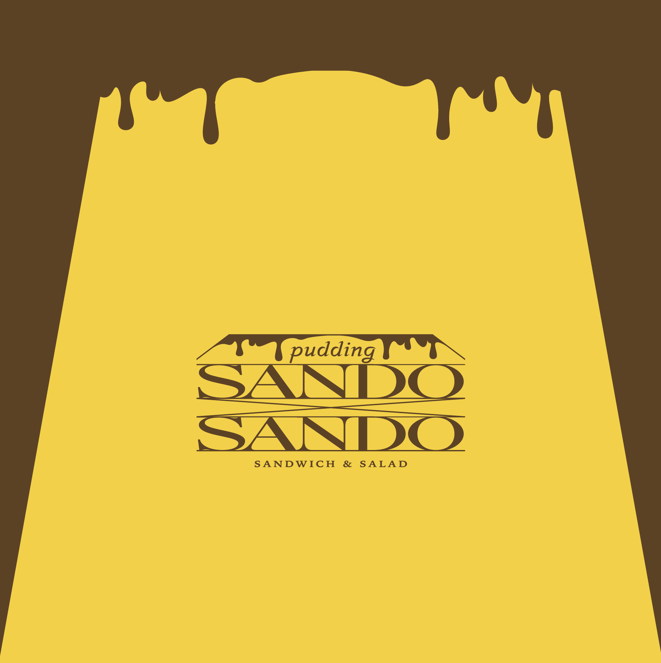 SANDO × SANDO｜プリン用ポスターグラフィックデザイン